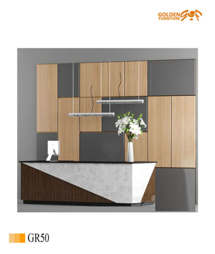 كاونترات استقبال شركة مصنع جولدن فرنتشر الاثاث المكتبي