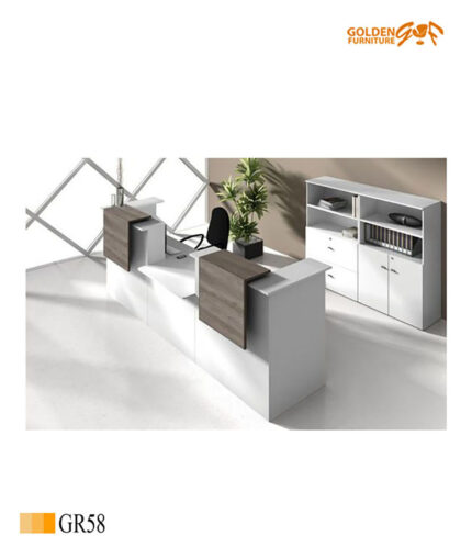 كاونترات استقبال شركة مصنع جولدن فرنتشر الاثاث المكتبي