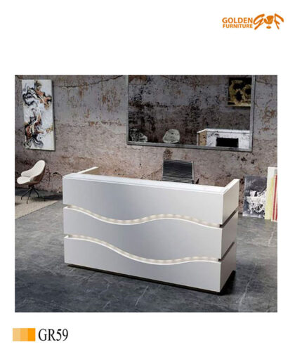 كاونترات استقبال شركة مصنع جولدن فرنتشر الاثاث المكتبي