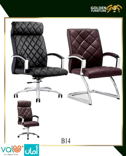 كراسي جلد انتظار من شركة جولدن فرنتشر للاثاث المكتبي