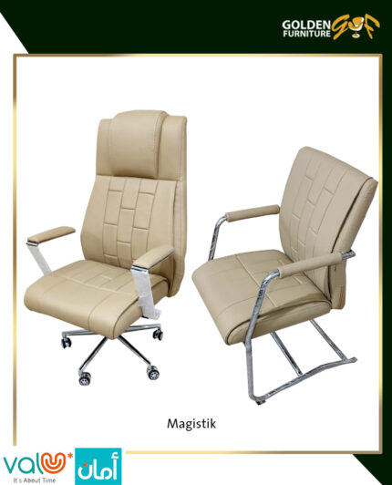 كراسي جلد انتظار من شركة جولدن فرنتشر للاثاث المكتبي