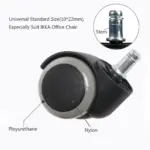 ⁦طقم  عجل  كراسى  مكتب 5 قطع لون  اسود فى رمادى⁩ - الصورة ⁦6⁩