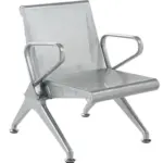 ⁦فوتية/كرسى  انتظار معدن⁩ - الصورة ⁦2⁩